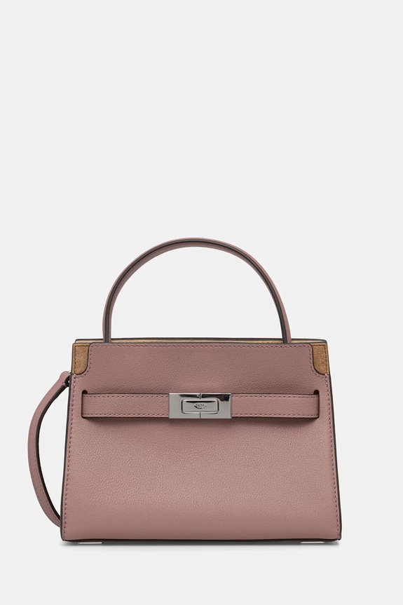 Tory Burch bőr táska Lee Radziwill nappa bőr rózsaszín 178963