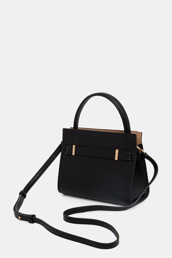 Αξεσουάρ Δερμάτινη τσάντα Tory Burch Lee Radziwill 178963 μαύρο