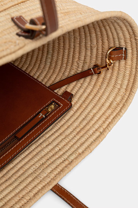 Tory Burch torebka shopper damska Ella 181326 beżowy