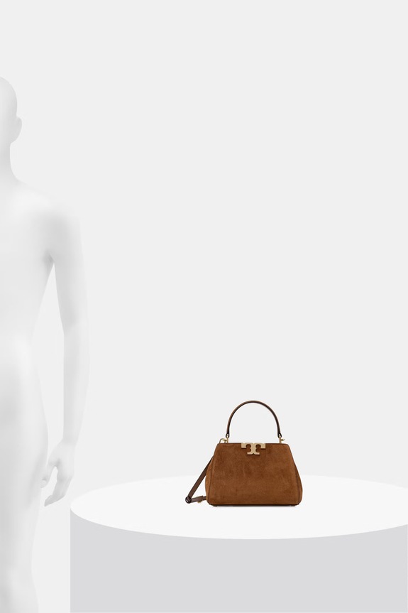 Tory Burch μικρή τσάντα γυναικεία από δέρμα σουέτ Eleanor 171502