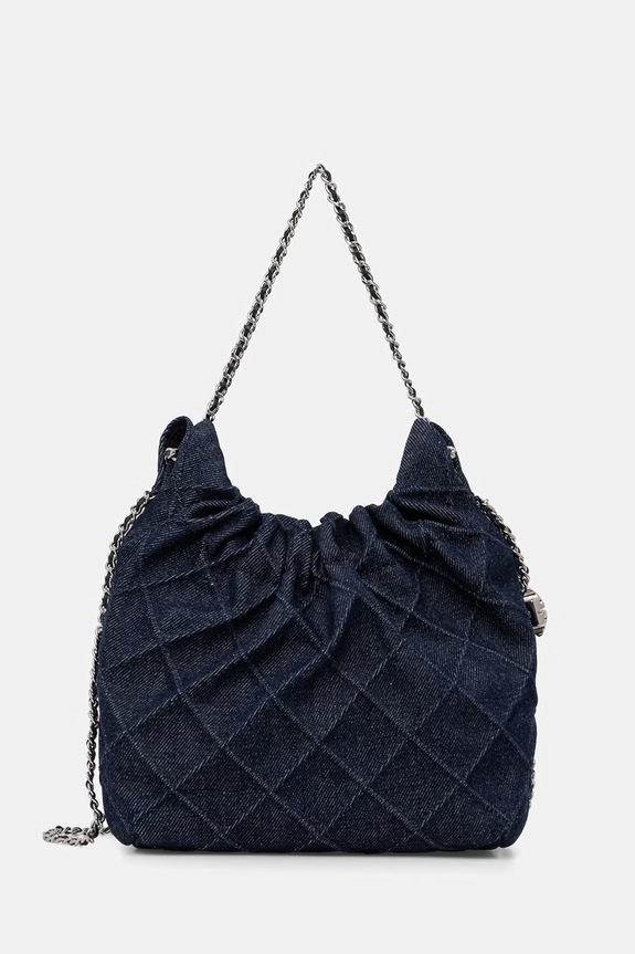 Tory Burch torebka damska jeansowa Fleming granatowy 178776.