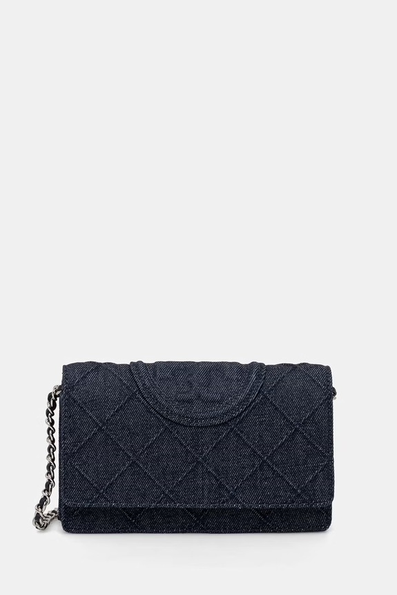Tory Burch torebka damska jeansowa Fleming niebieski 179615
