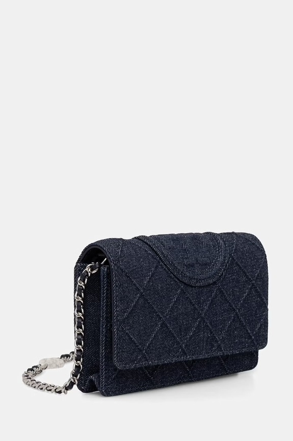Tory Burch torebka damska jeansowa Fleming 179615 niebieski SS26