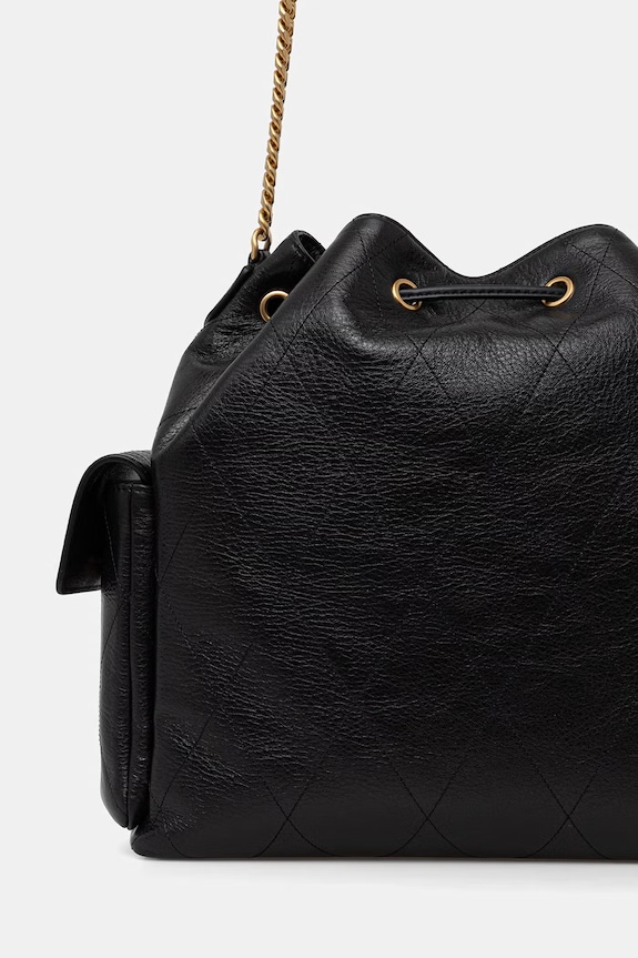 Doplňky Tory Burch vaková kabelka dámská kožená Charlie 185830 černá