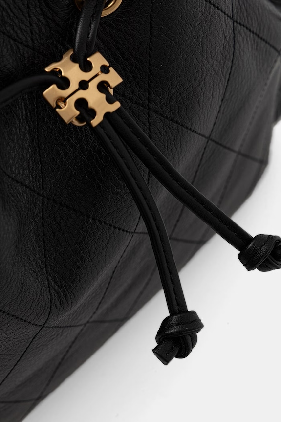 Tory Burch torebka worek damska skórzana Charlie 185831 czarny