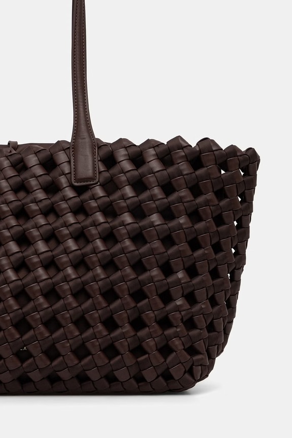 Akcesoria Marella torebka shopper damska z imitacji skóry MLASPUMA 2613511027200 brązowy