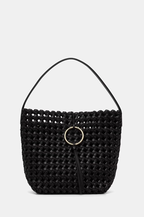 Marella torebka shopper damska z imitacji skóry MLABARCA czarny 2613511187200