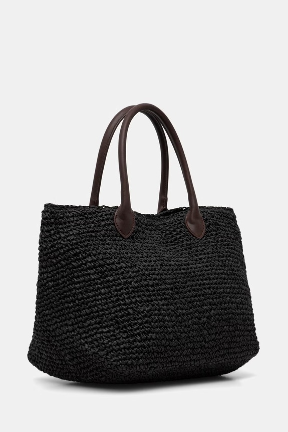 Marella geantă de plajă pentru femei, cu imitație de piele Emme by Marella 2615511032200 negru SS26