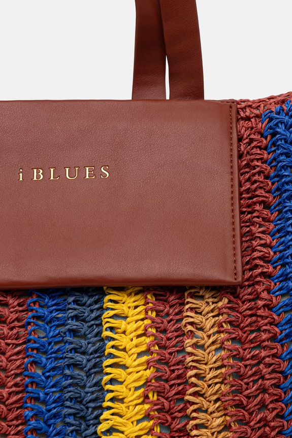 iBlues torba plażowa damska pleciona ARCA multicolor 2617511022200