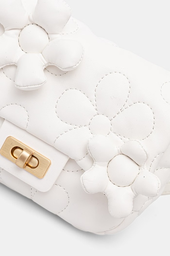 Aldo borsetta FFLOWERPUFFY bianco FFLOWERPUFFY.100