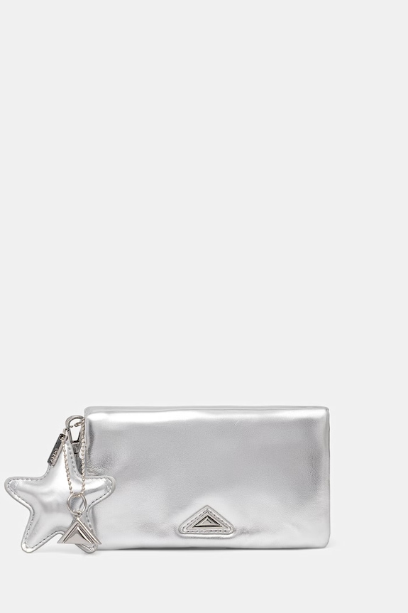 Aldo torebka LOLLYBAG nie mieści A4 srebrny LOLLYBAG.042