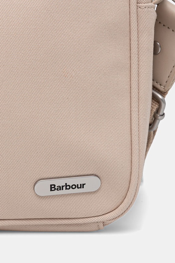 Аксесуари Barbour сумка крос-боді жіноча бавовняна Olivia LBA0444 бежевий