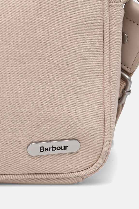 Аксесуари Barbour сумка крос-боді жіноча бавовняна Olivia LBA0444 бежевий