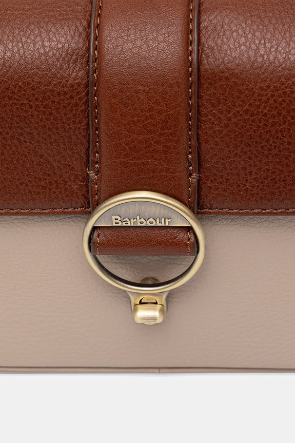 Akcesoria Barbour torebka crossbody damska skórzana Rosa LBA0526 beżowy