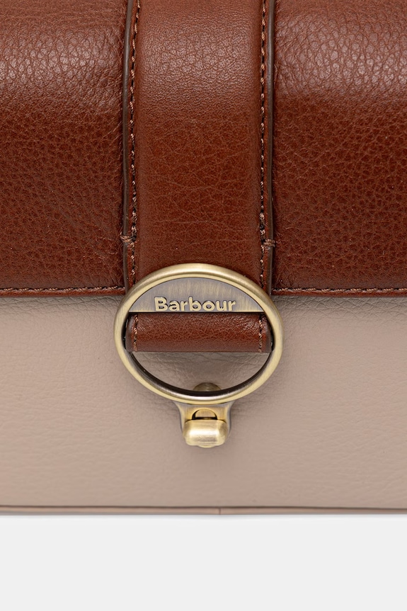 Akcesoria Barbour torebka crossbody damska skórzana Rosa LBA0526 beżowy