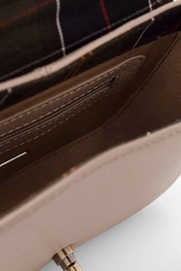 Barbour torebka crossbody damska skórzana Rosa beżowy LBA0526