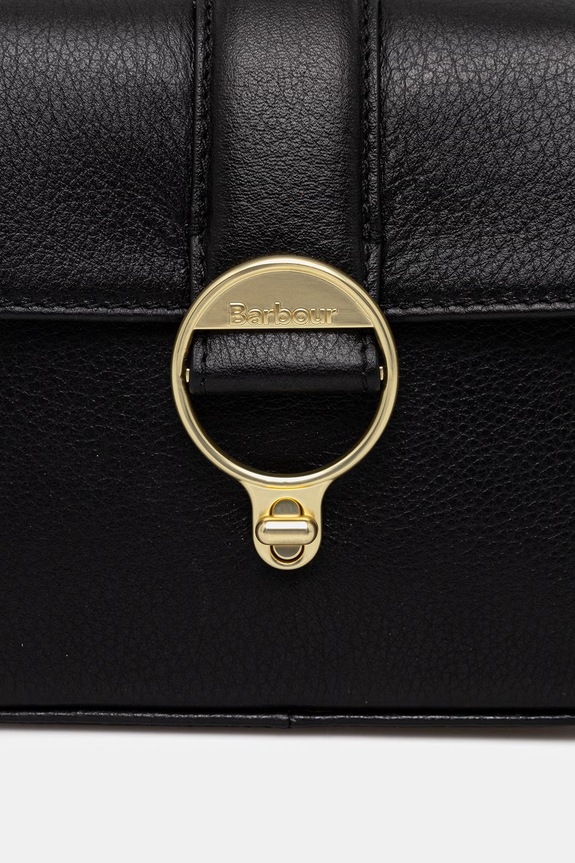 Accesorii Barbour geantă crossbody pentru femei, din piele roz LBA0526 negru