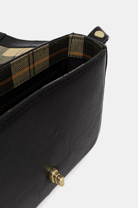 Barbour geantă crossbody pentru femei, din piele roz LBA0526 negru