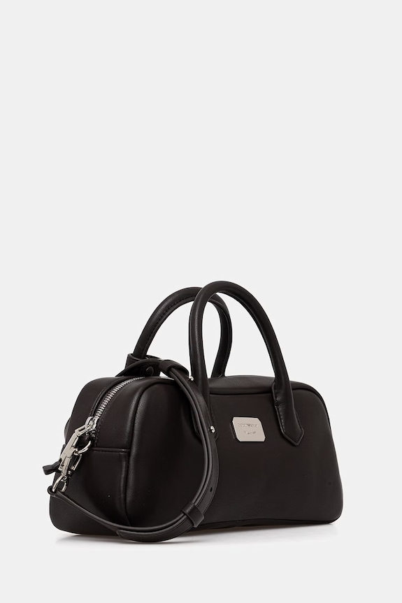 Кожена чанта Emporio Armani EW003824.AF18673 кафяв SS26