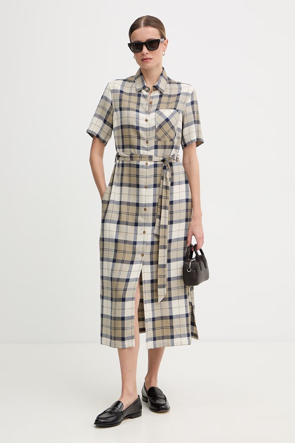 Кожена чанта Emporio Armani EW003825.AF18673 кафяв