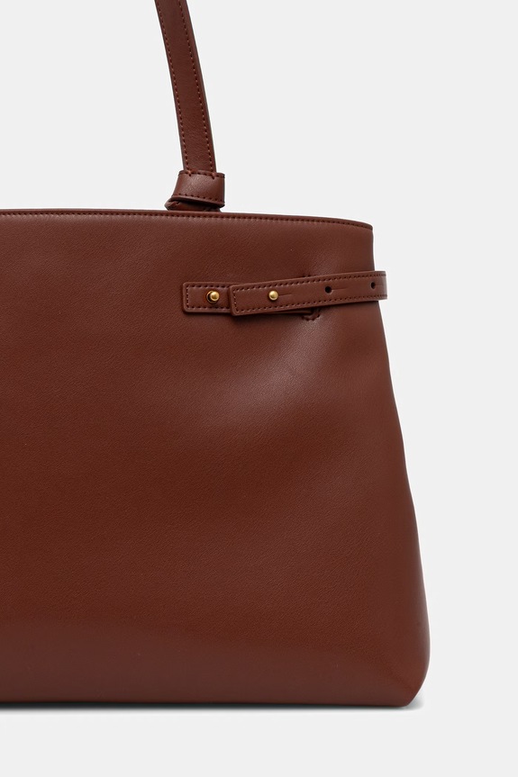 Аксесоари Кожена чанта Emporio Armani EW003828.AF22783 кафяв