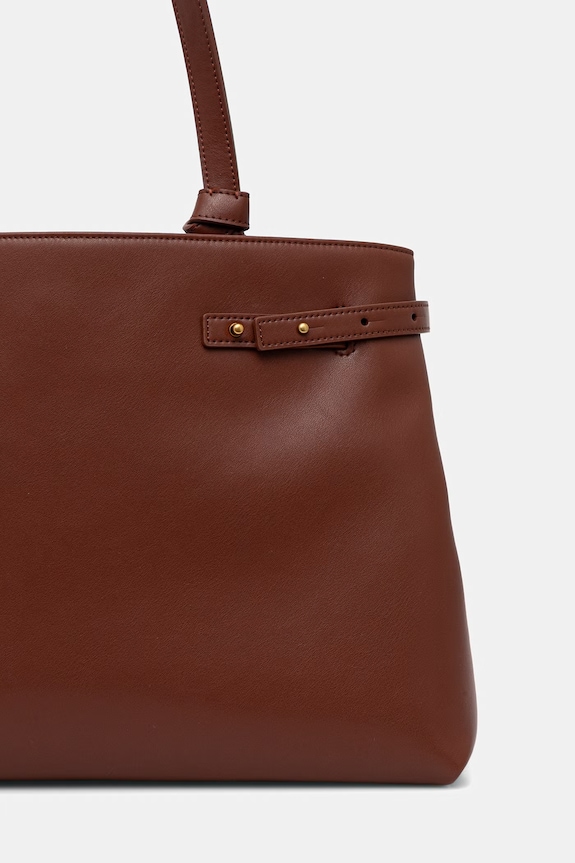 Аксесоари Кожена чанта Emporio Armani EW003828.AF22783 кафяв