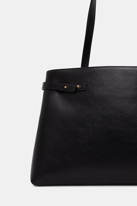 Кожена чанта Emporio Armani черен EW003828.AF22783