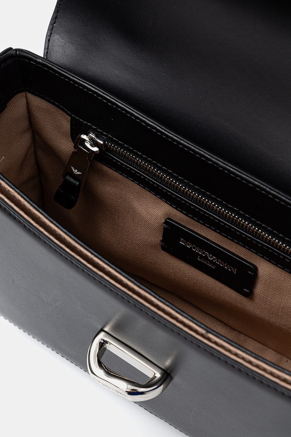 Usnjena torbica Emporio Armani EW004419.AF25356 črna