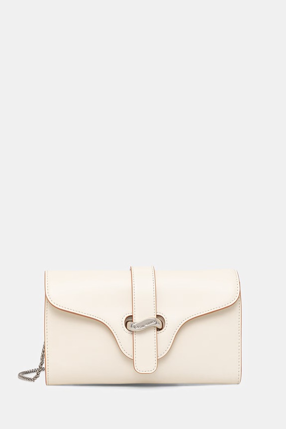 Кожаная сумочка Emporio Armani кожа бежевый EW004420.AF25356