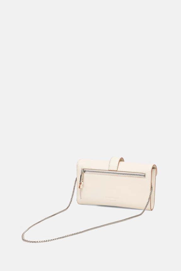 Аксессуары Кожаная сумочка Emporio Armani EW004420.AF25356 бежевый