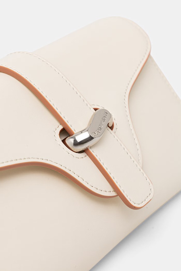Кожаная сумочка Emporio Armani бежевый EW004420.AF25356