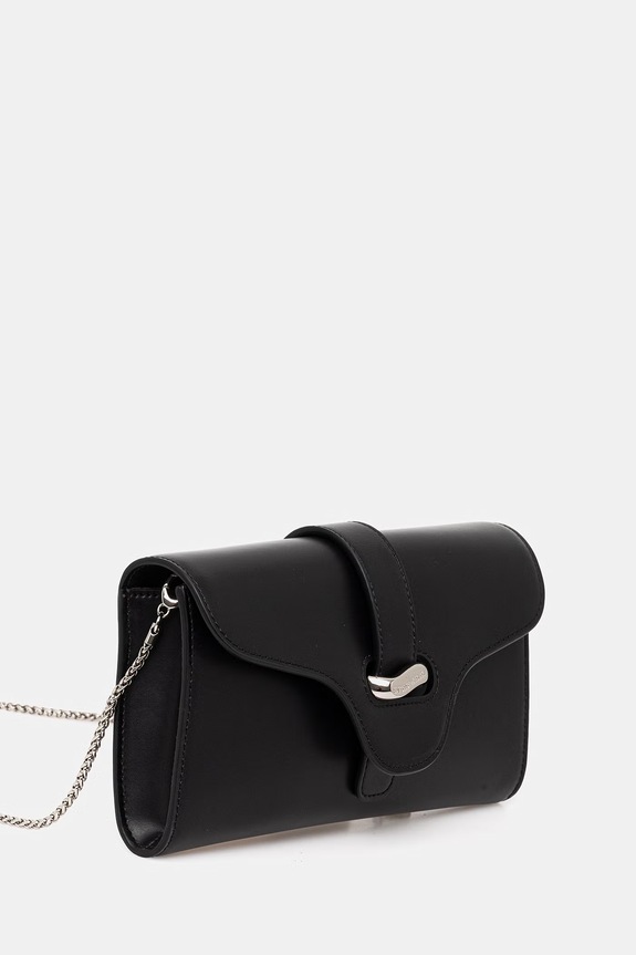 Кожаная сумочка Emporio Armani EW004420.AF25356 чёрный SS26