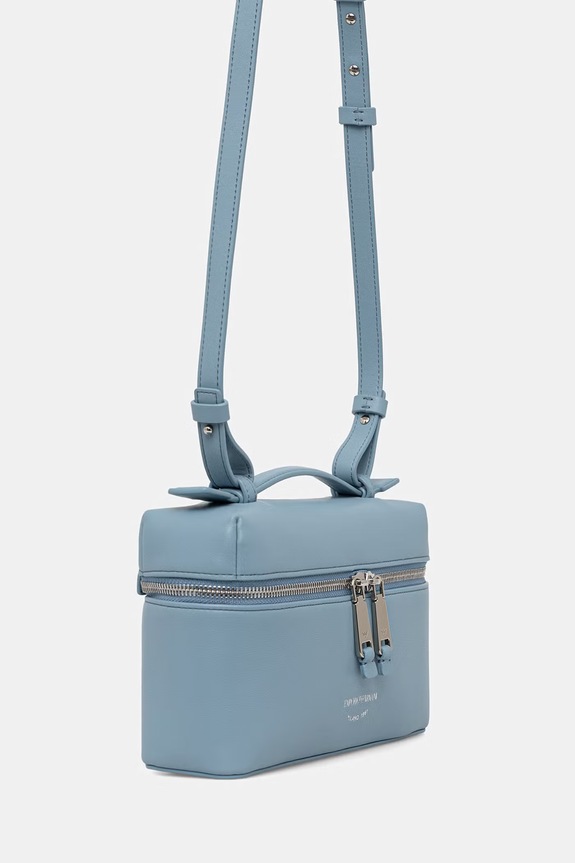 Emporio Armani Keresztpántos táska női bőr EW004564.AF19229 kék SS26