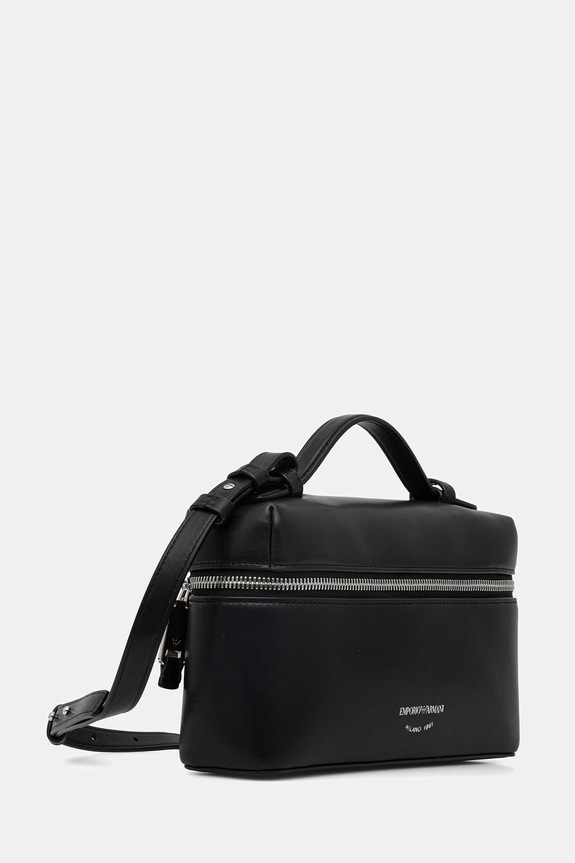 Emporio Armani női bőr keresztpántos táska EW004564.AF19229 fekete SS26
