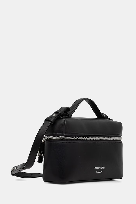 Emporio Armani női bőr keresztpántos táska EW004564.AF19229 fekete SS26