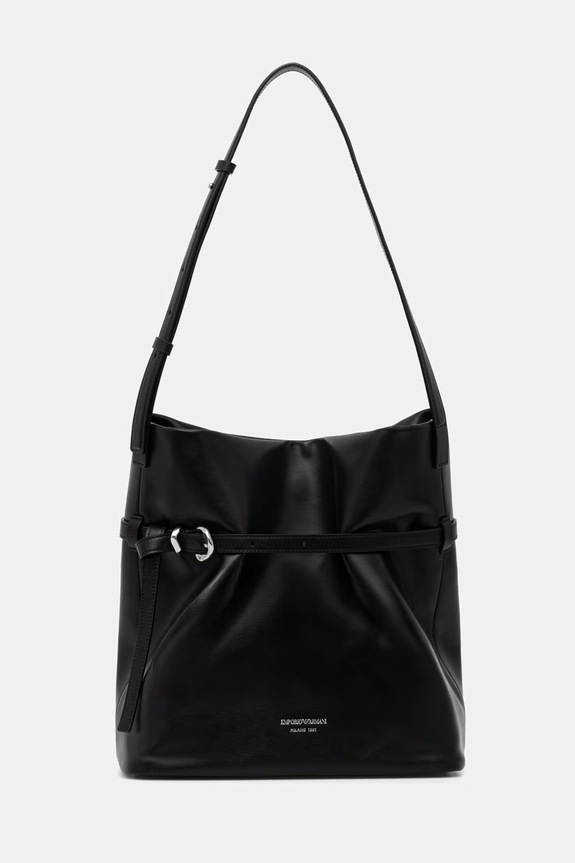 Emporio Armani сумка-шоппер для женщин кожаная чёрный EW004751.AF13383