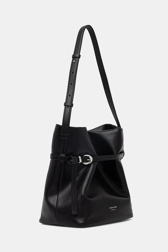 Emporio Armani сумка-шопер жіноча шкіряна EW004751.AF13383 чорний SS26