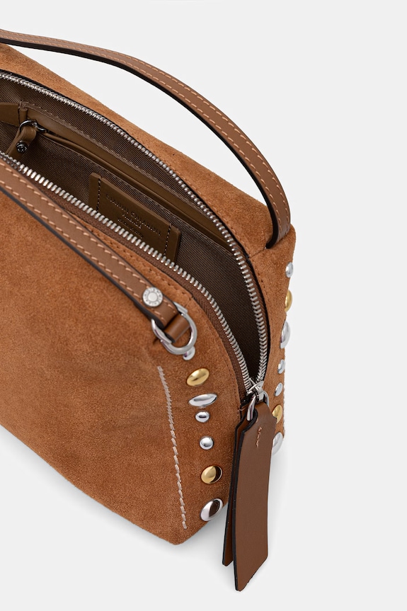 Gianni Chiarini borsa in pelle scamosciata ALIFA BS.12398.CMBRC marrone