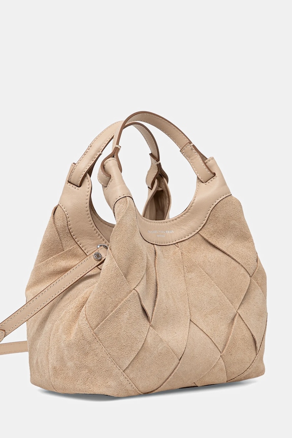 Gianni Chiarini torebka zamszowa DUA BS.12349.INT.CM beżowy SS26