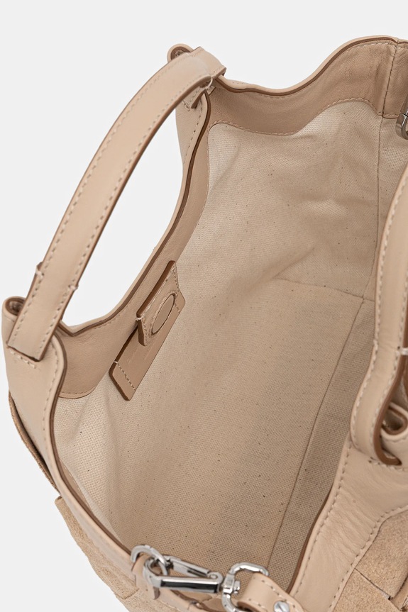 Gianni Chiarini torebka zamszowa DUA BS.12349.INT.CM beżowy