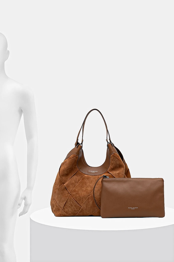 Torba od brušene kože Gianni Chiarini DUA BS.12350.INT.CM
