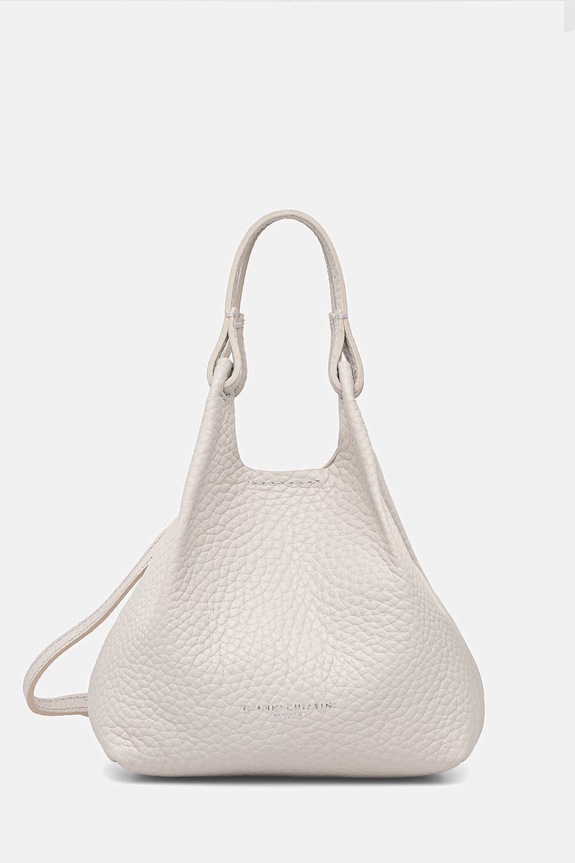 Δερμάτινη τσάντα Gianni Chiarini DUA λείο δέρμα μπεζ BS.9718.RNGDBL.T.U.