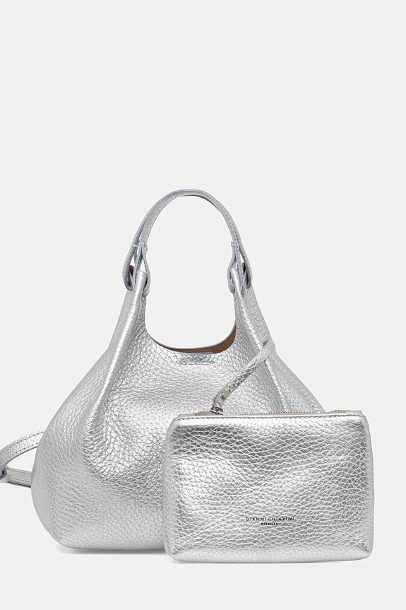 Gianni Chiarini сумка крос-боді жіноча шкіряна DUA срібний BS.9719.RNGDBL.T.U.