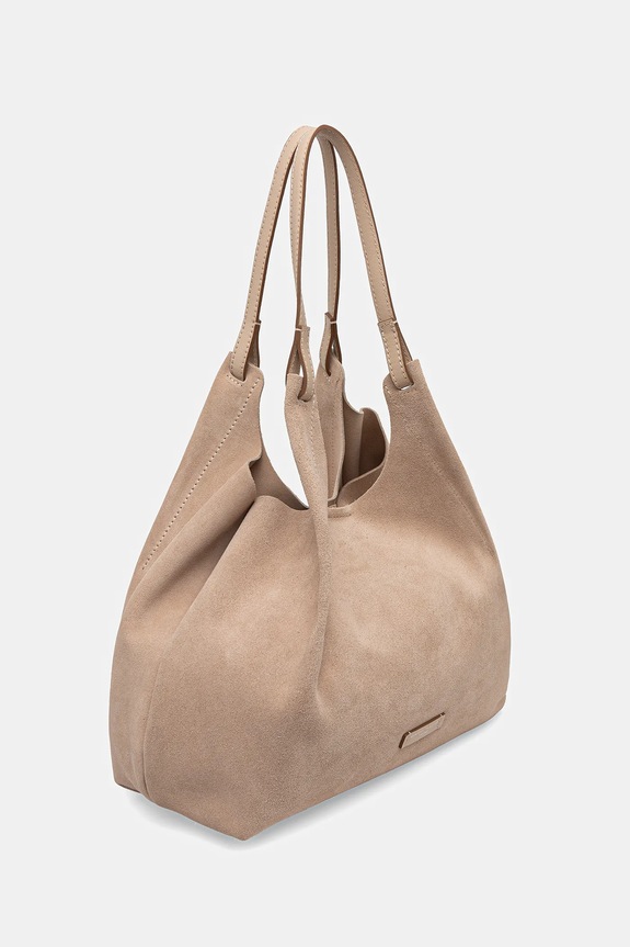 Τσάντα σουέτ Gianni Chiarini DUA BS.9780.CM.PL μπεζ SS26