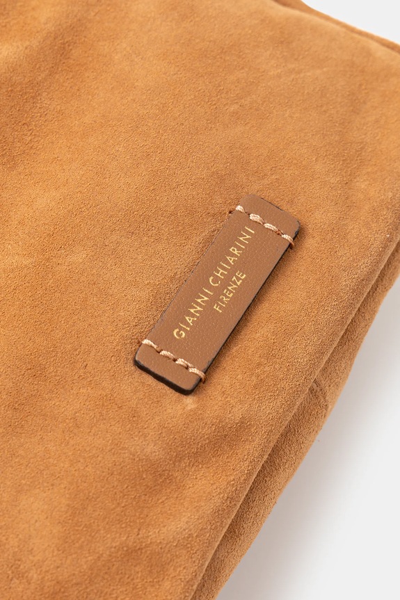 Τσάντα σουέτ Gianni Chiarini NORA POUCH καφέ BS.10224.CM.PL