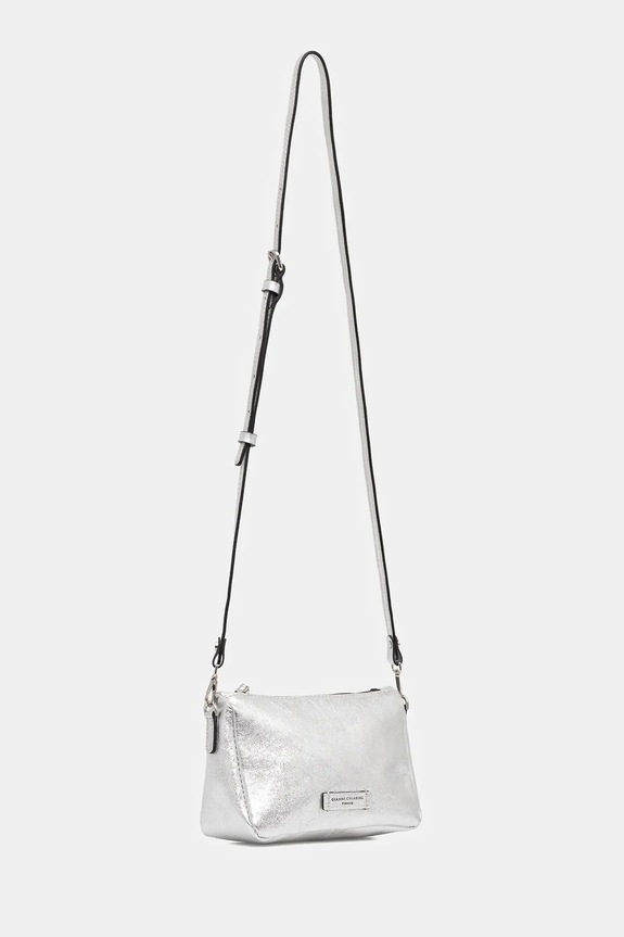 Δερμάτινη τσάντα Gianni Chiarini NORA POUCH BS.10224.VNCMET ασημί SS26