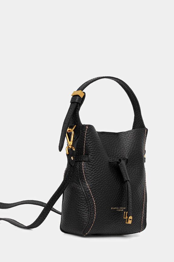 Δερμάτινη τσάντα Gianni Chiarini SIENNA BS.11785.RNGDBL.T.U. μαύρο SS26
