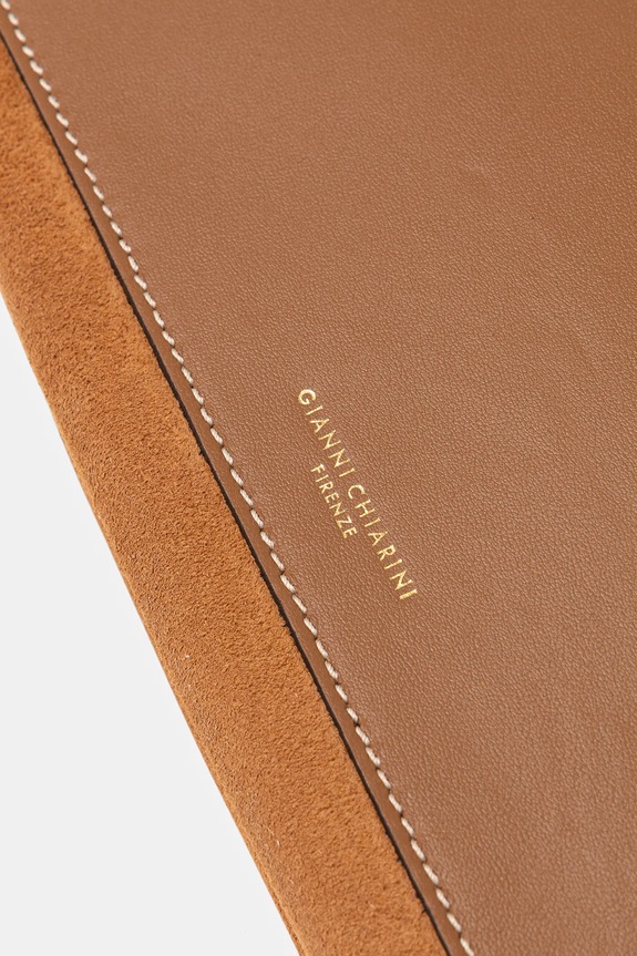 Torba od brušene kože Gianni Chiarini THREE smeđa BS.12295.CM.PL