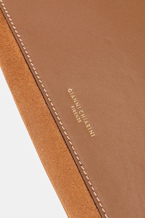 Torba od brušene kože Gianni Chiarini THREE smeđa BS.12295.CM.PL