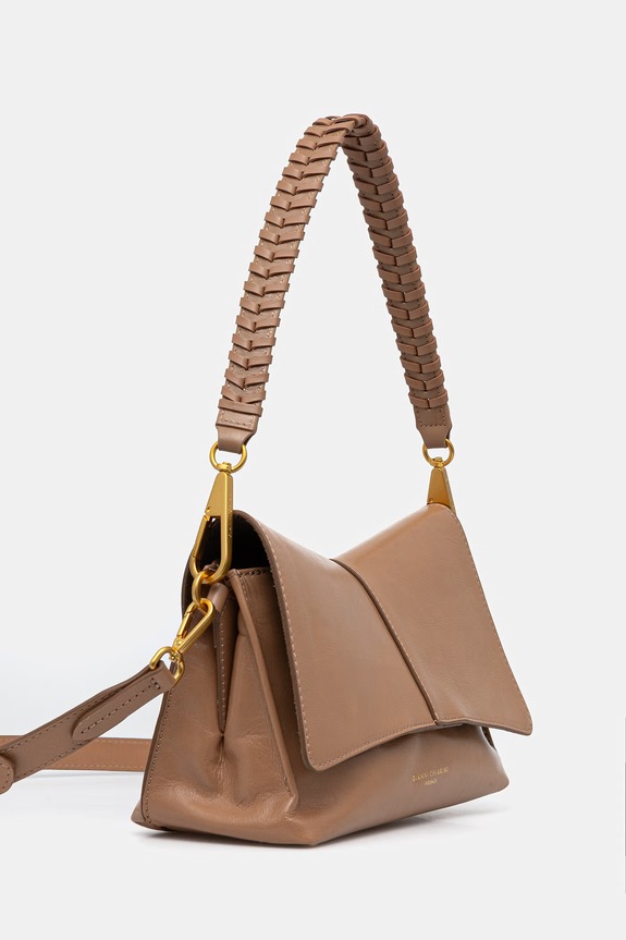 Kožna torba Gianni Chiarini DIVA BS.11940.RALPH smeđa SS26